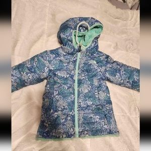 Girls North Face reversible coat